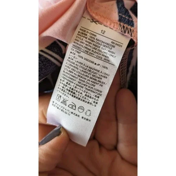 Banana Republic Tropical Dress Women's 12 NWT Beach Vacation Lightweight - Picture 13 of 13